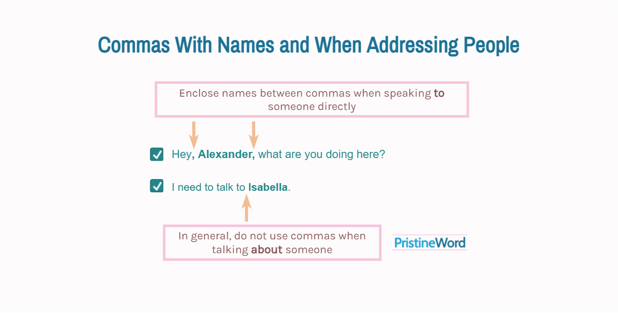 Commas With Names And For Direct Address