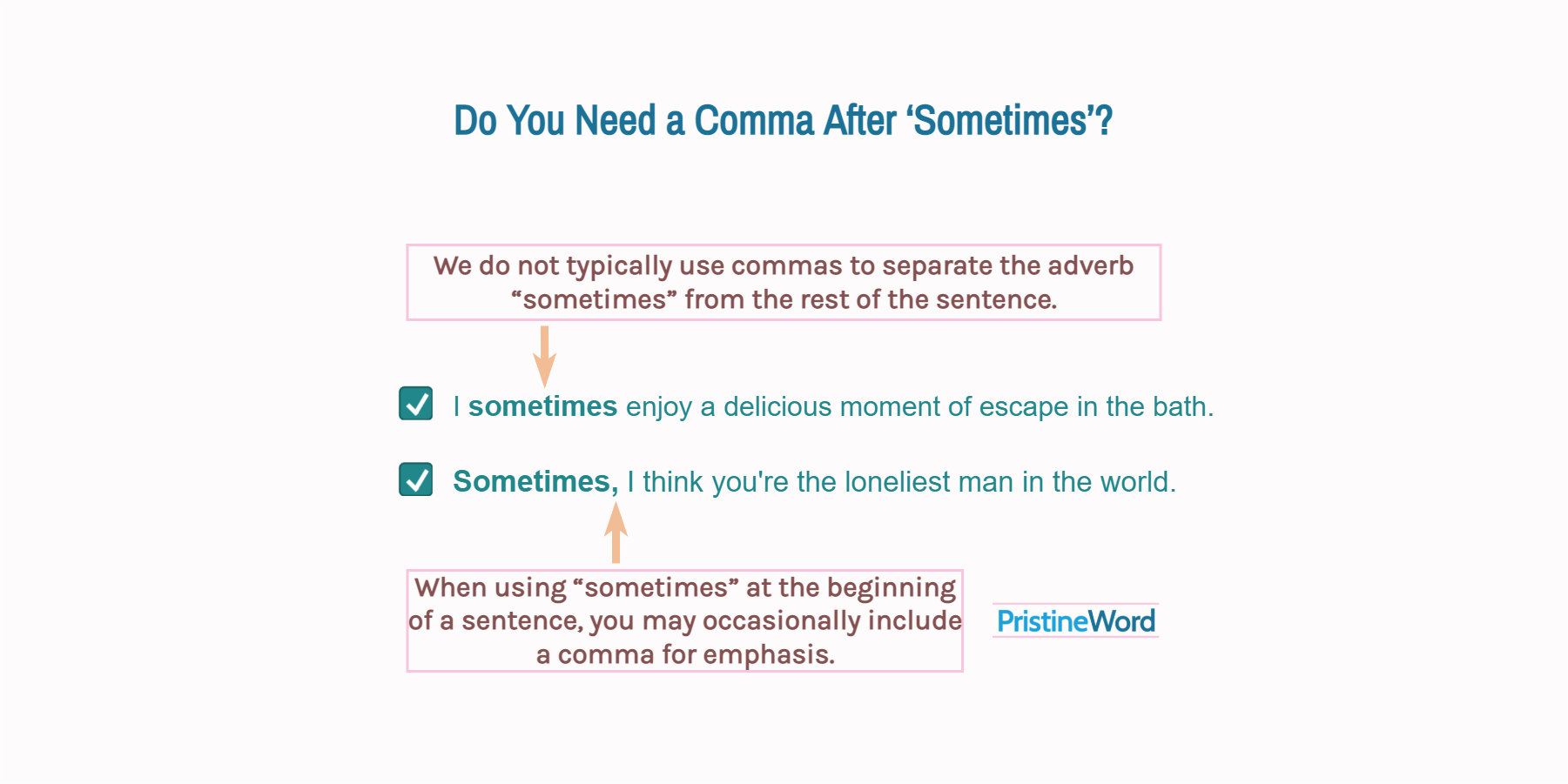 do-you-need-a-comma-after-sometimes