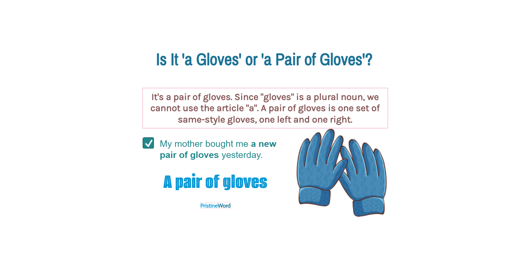 pronunciation of the word gloves