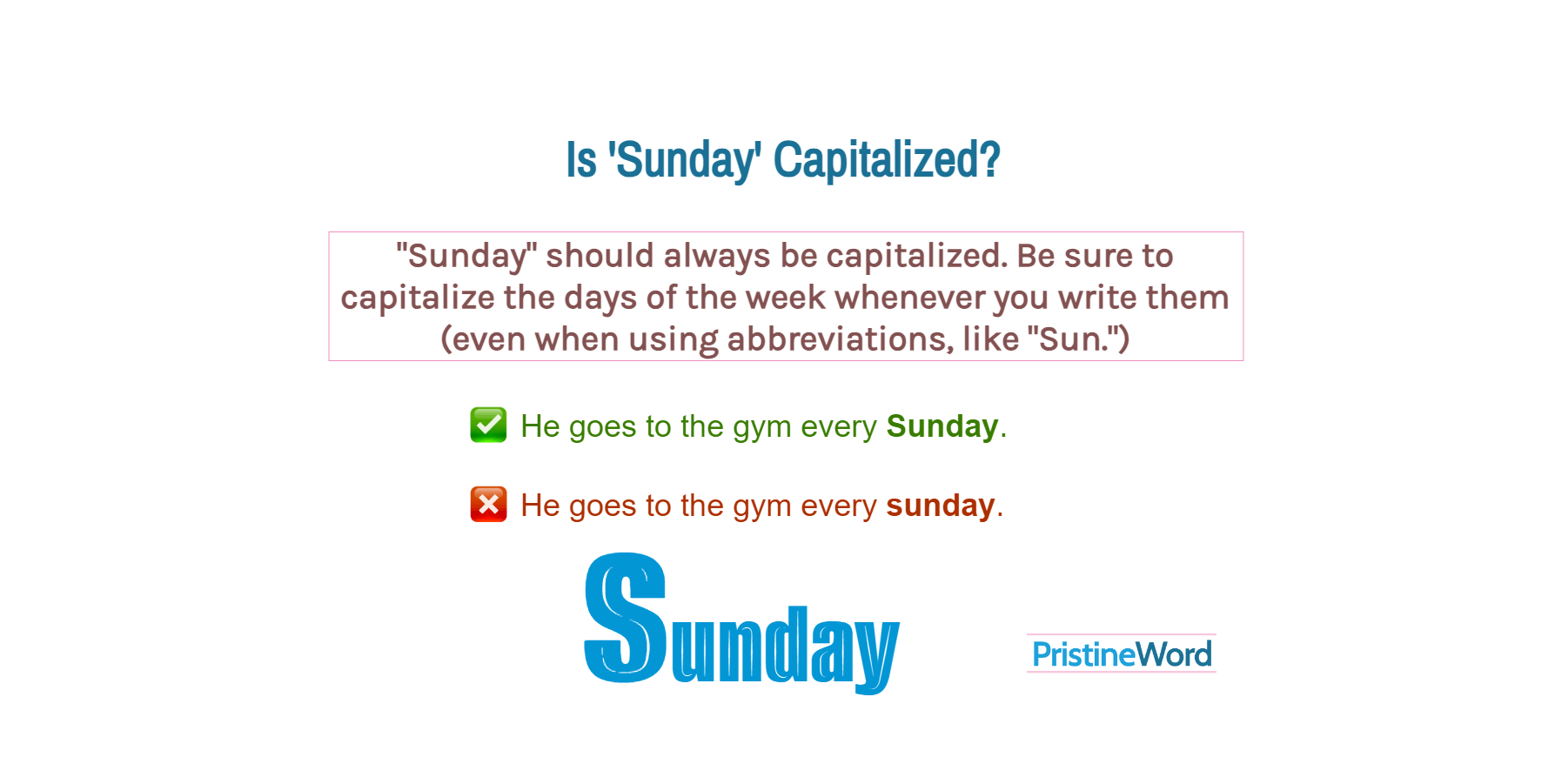 is-sunday-capitalized