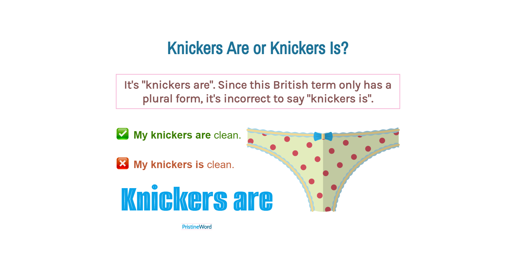 Word or phrase Knickers in a dictionary Stock Photo - Alamy