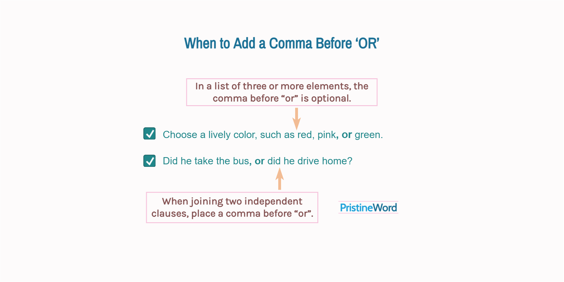 When To Add A Comma Before OR 