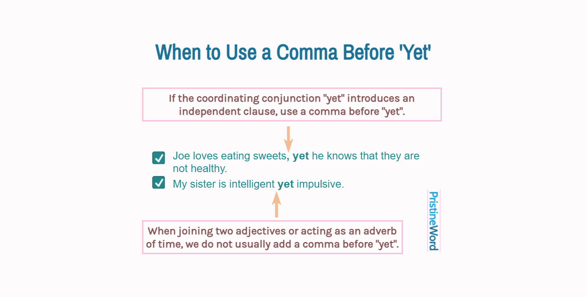 When To Use A Comma Before Yet 