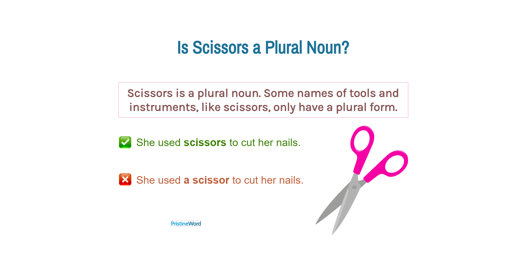 Is Scissors A Plural Noun 