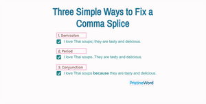 comma splice example