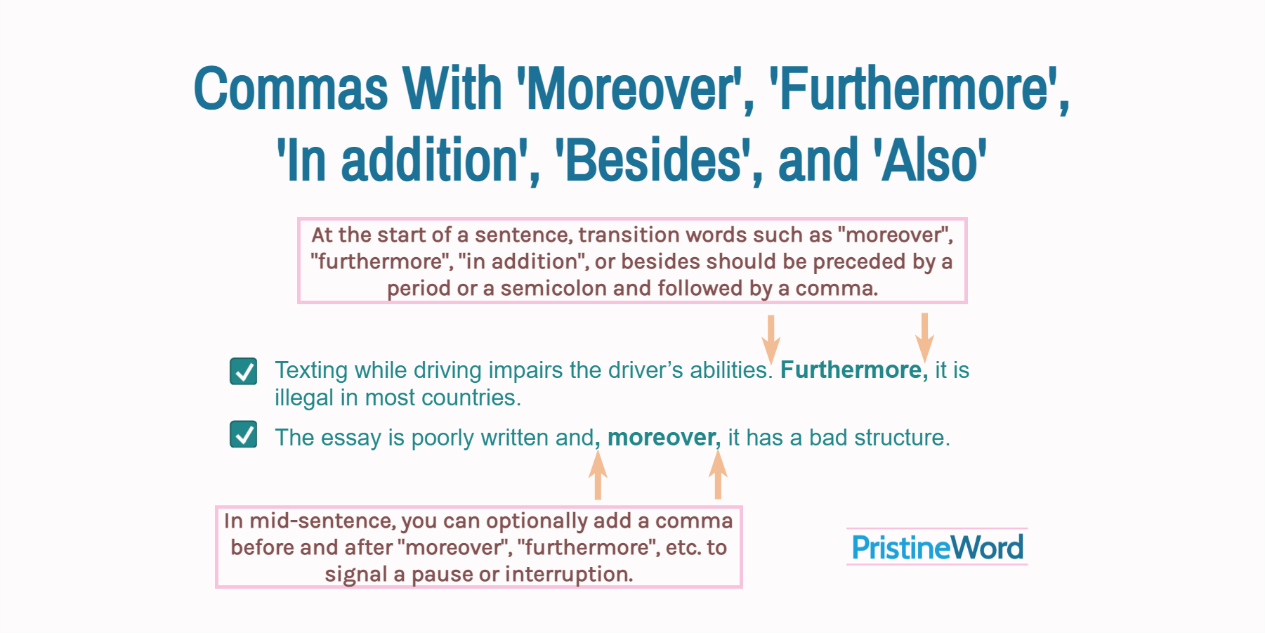 When To Use Likewise And Furthermore