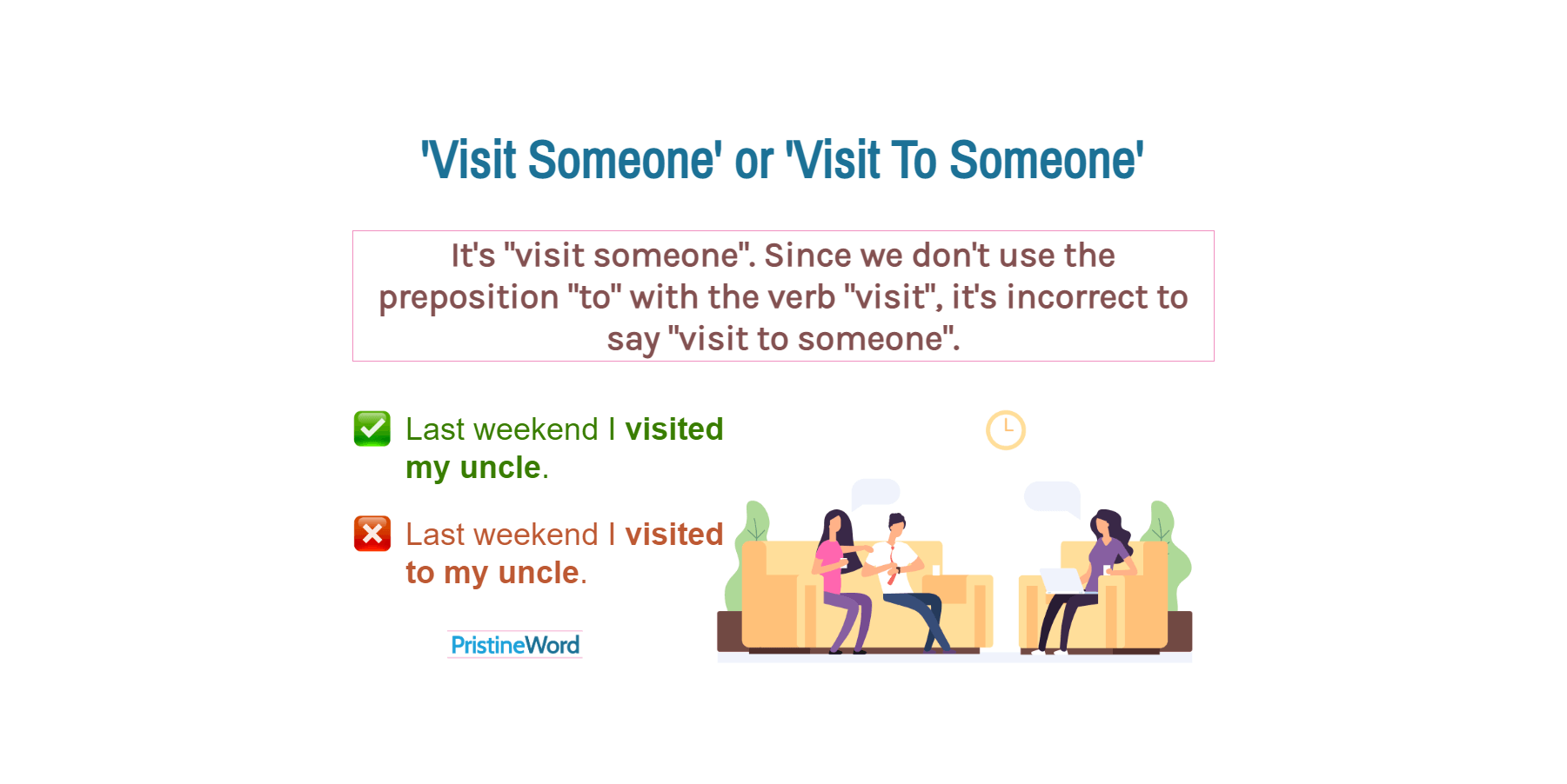 define visit someone